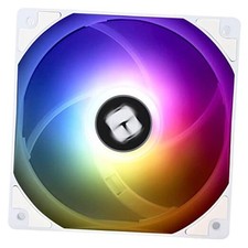 TL-C12CW-S CPU Fan 120mm White ARGB Case Cooler Fan, 4pin PWM Silent Computer