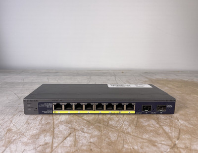 NETGEAR PROSAFE GS110TP 8-PORT GIGABIT SMART SWITCH W/PoE & FIBER UPLINK