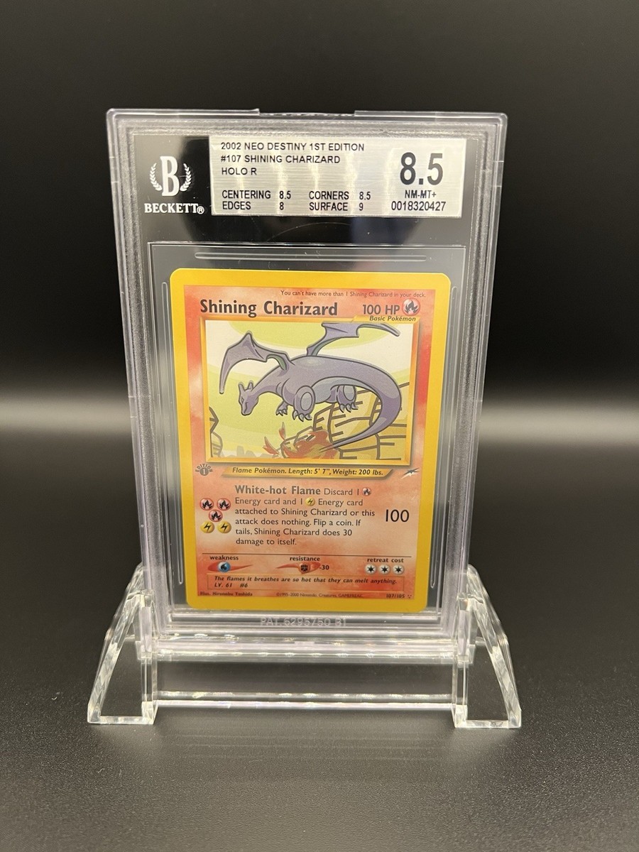 ポケモンカードゲーム　Shining Charizard　英語版 107/105 Shining Charizard 107/105 Gold Foil Pokemon Card First