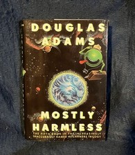 Product Image: Douglas Adams SIGNED Mostly Harmless 1st Edition 1st Printing HC DJ Never Read