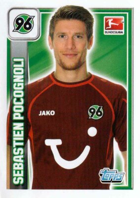 Topps Bundesliga 2013/2014 Sticker No. 128 Sebastien Pocognoli Hannover 96 Image