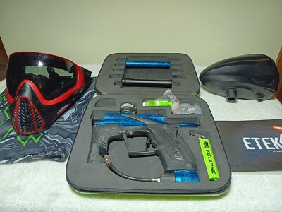 PICK UP AND PLAY PAINTBALL PACKAGE, *RARE* PLANET ECLIPSE ETEK 5, LTR HOPPER