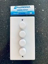 NEW Aurora AUDSP254 40-250W 4 Gang 2 Way Dimmer Switches Rotary Control