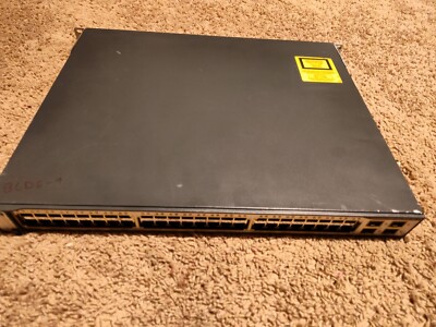 Cisco Catalyst 3750 Series 48 Port Ethernet Switch WS-C3750-48PS-S