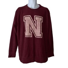 Rare Vintage Penant Nebraska Cornhuskers Shirt Mens L Red Logo University