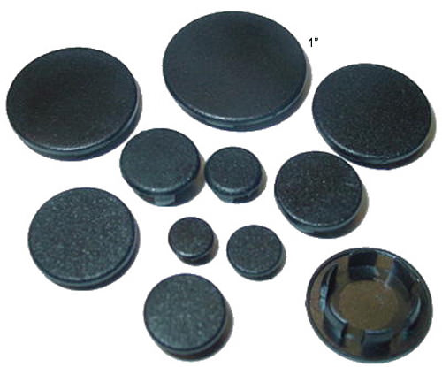 BOTONES DE ENCHUFE DE ORIFICIO NEGRO MATE NAILON 1" ENVÍO GRATUITO 15 piezas - Imagen 1 de 1