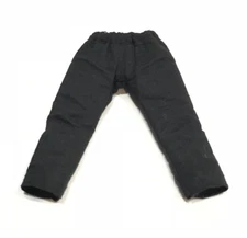 SU-KHAKI-BK: 1/12 Black Pants for 6" GWToys VToys Mezco muscular body