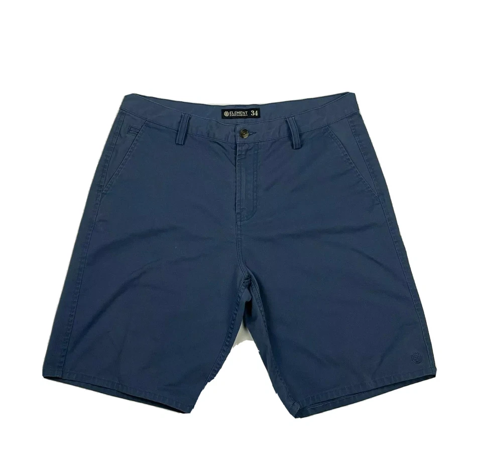 Element Made To Endure Skateboarding Mens 34 Lot of 2 Blue Black Chino Shorts - Image 2 of 4