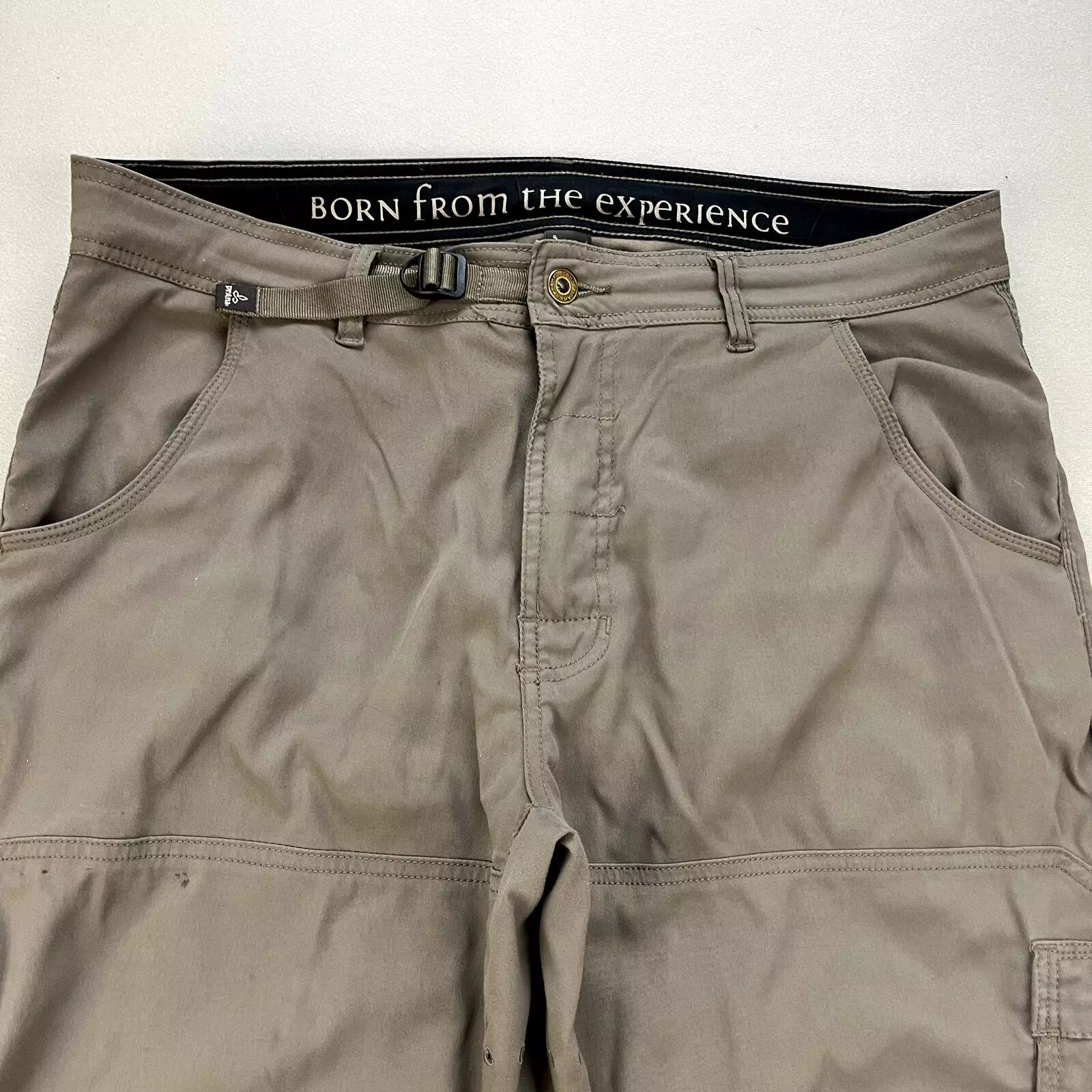 prana cargo belted straight leg utility hiking outdoor pants