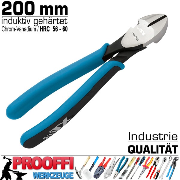 Profi Kraft Seitenschneider Kabel Schneider Schere Kneif Zange 200 Mm Ergo Xt-image