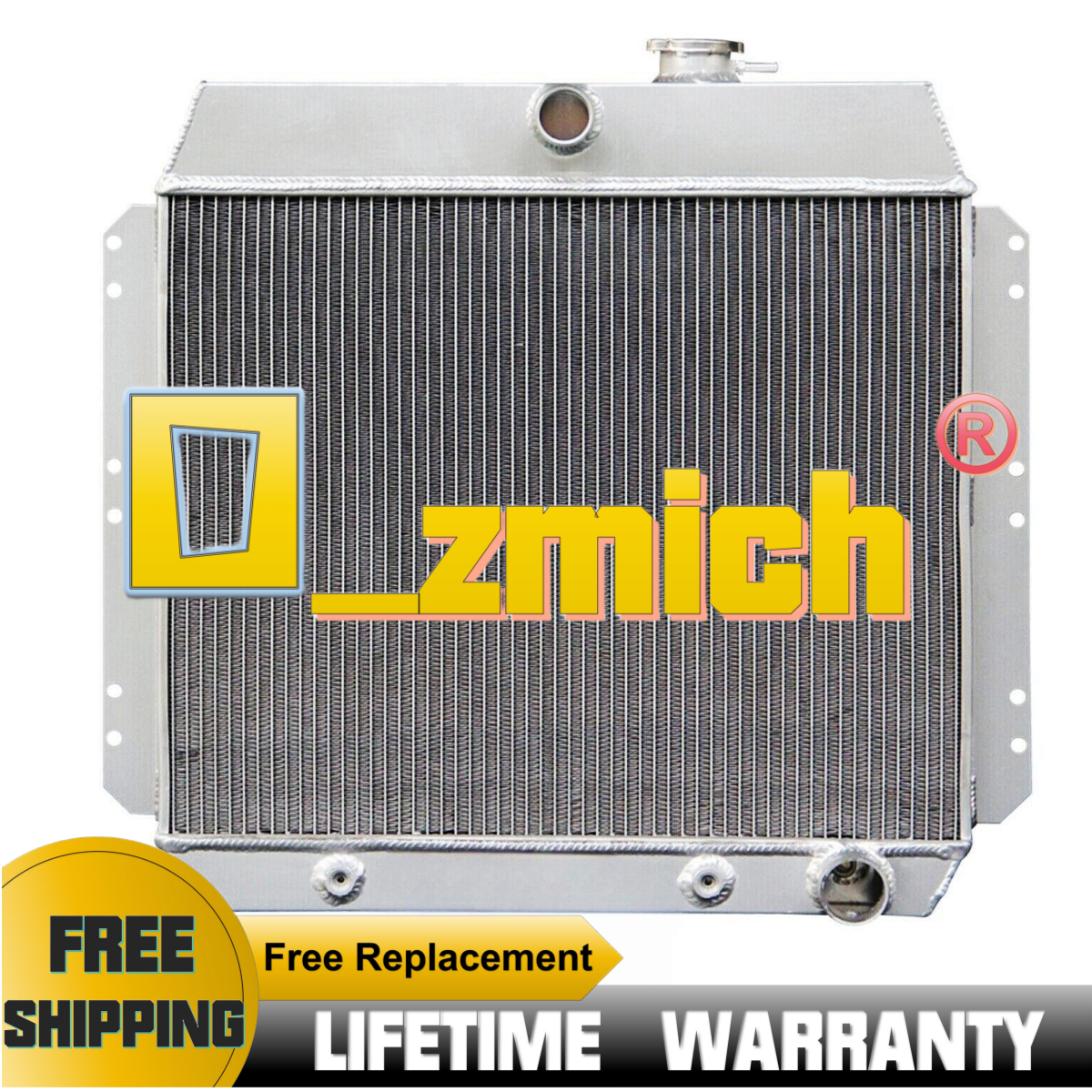 FILA Radiatore alluminio 3 file + ventola 16" adatto 1949 1954 Chevy Bel Air Fleetline Styleline V8