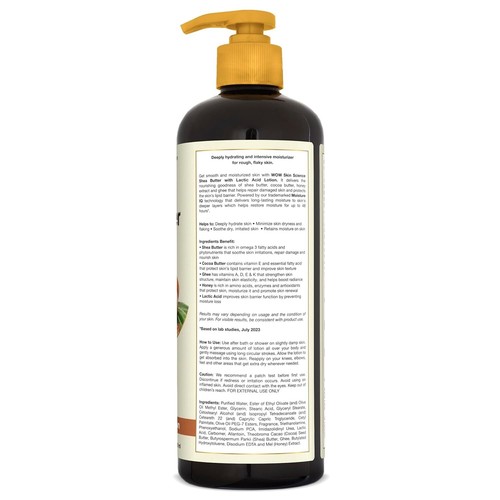 WOW Skin Science Shea Butter & Cocoa Butter Moisturizing Body Lotion  400ml, - Bild 5 von 8