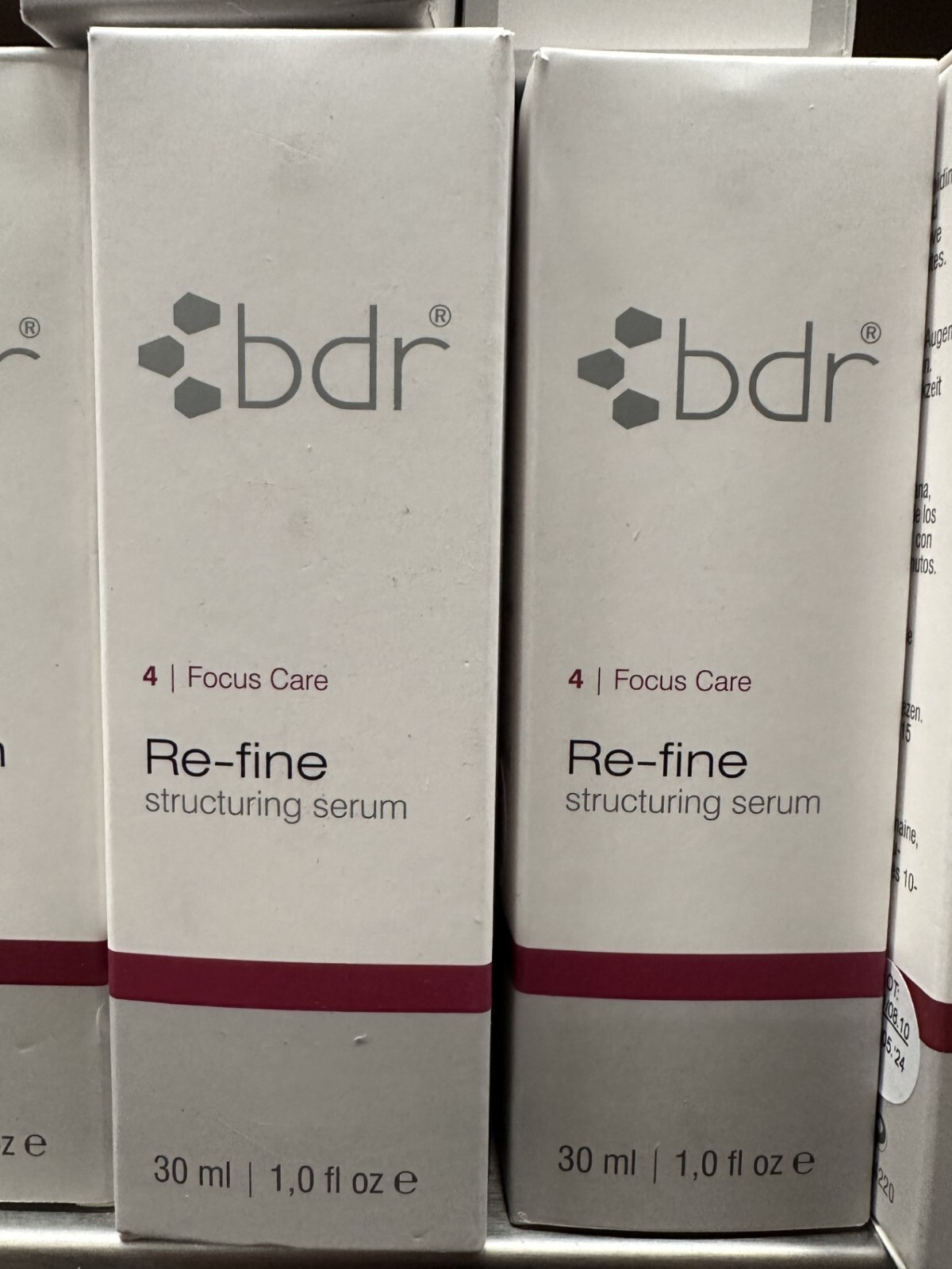 Sérum BDR Re-Fine crème réparatrice anti-imperfections et soin visage pour grain de peau affiné