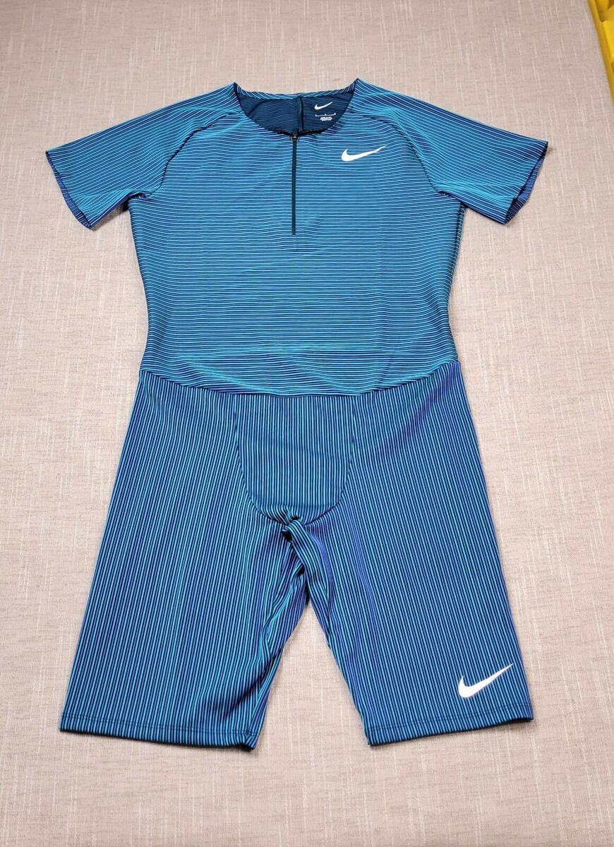 NIKE Pro Elite 2022 Speedsuit Large Mens Green Blue White NIKE Pro Elite 2022 Speedsuit Large Mens Green Blue White