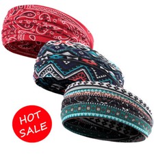 Fashion Women's Yoga Sports Headband Head Wrap Hair Band Elastic Sweatband