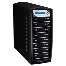 8 Target Blu-ray DVD CD Duplicator 500GB HDD USB 3.0 CopyConnect SharkBlu-S8T-BK