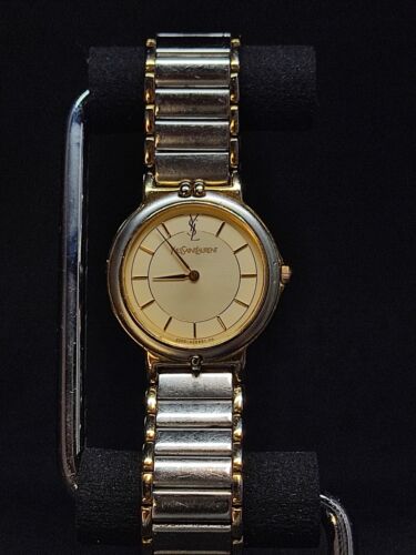 Yves Saint Laurent 2200-228481 Quartz Ladies Watch Battery Replaced From Japan - 第 1/13 張圖片