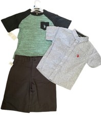 U.S. polo BOYS 3 PIECE SET - SHIRT, TEE  SHORTS  Size 6