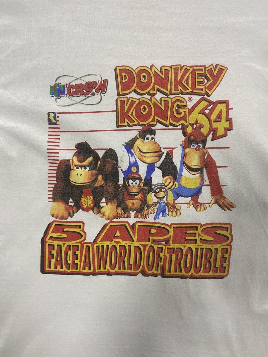 vintage Nintendo 90sドンキーコング64Tシャツ任天堂ゲーム