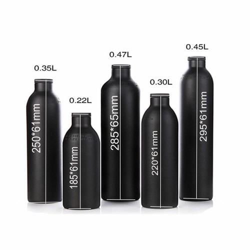 4500psi Aluminum HPA Air Tank M18*1.5 Scuba Paintball Cyclinder Bottle