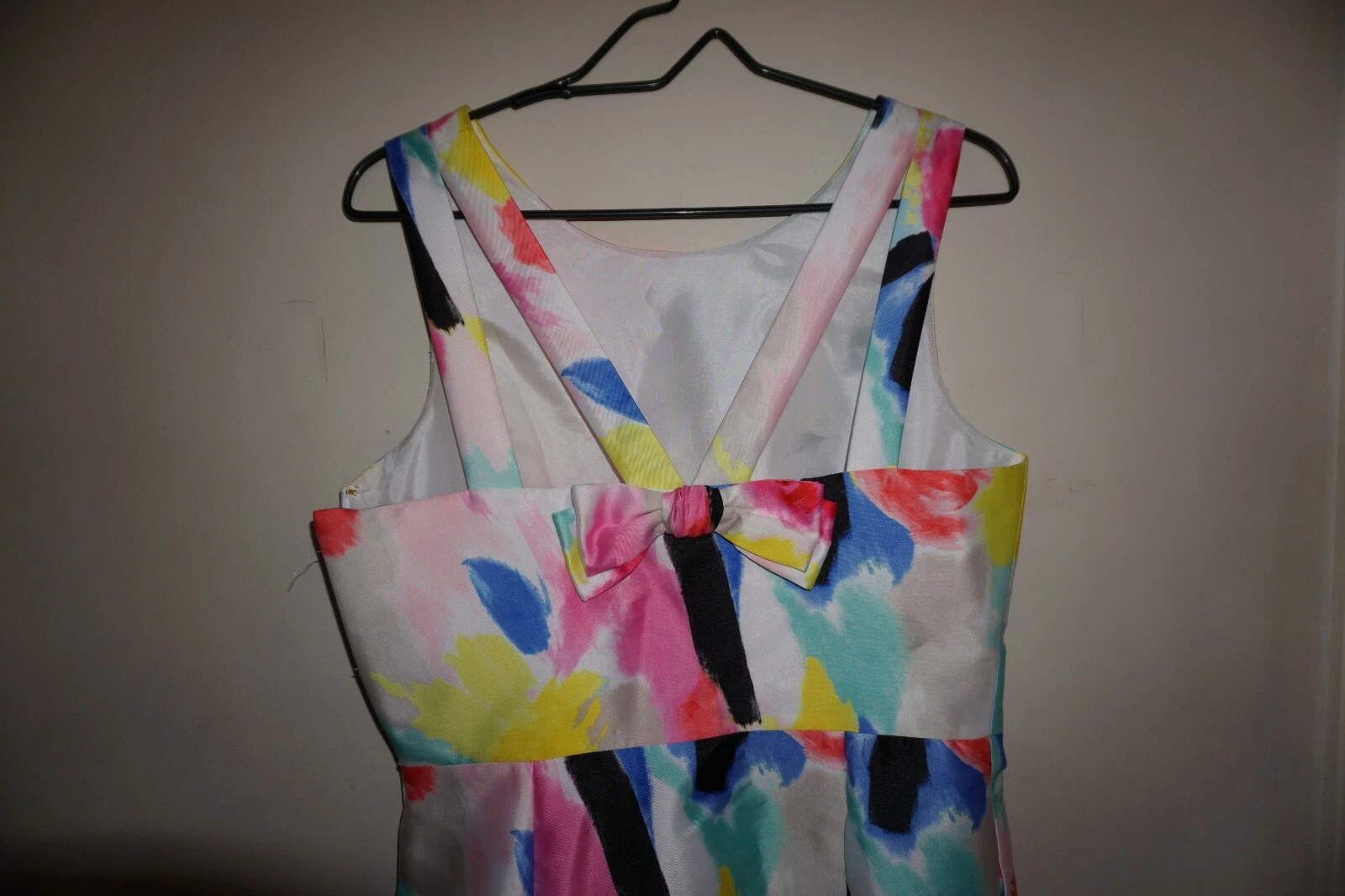 Abito Kate Spade Watercolor fit e svasato sapore del mese taglia 2 nuovo con etichetta