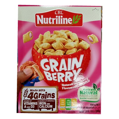 Nutriline Grain Berry Breakfast Cereal 150g Strawberry Flavoured Centerfill