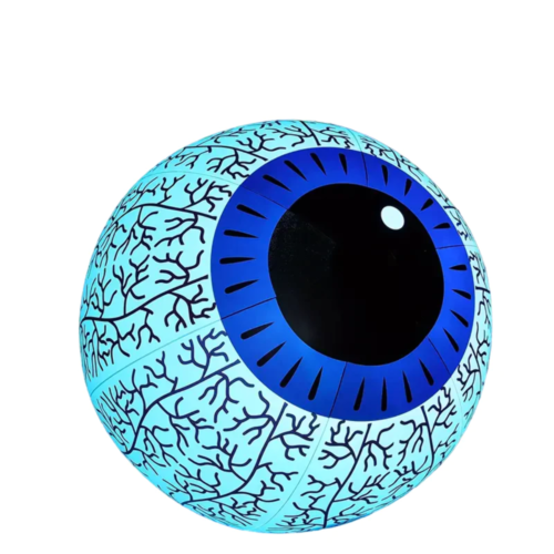 NNETM Haunting Hues: Inflatable Ghost Eyeball with Color-Changing LED - Photo 1/6
