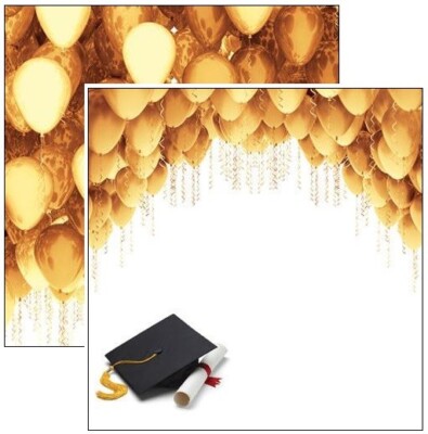 Graduation Party, scrapbook paper, DS, Reminisce TGR024