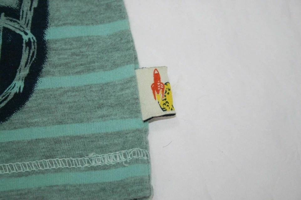 NUEVO CON ETIQUETAS Charlie Rocket Tiny Duck n Stuff Camiseta a Rayas Manga Larga Camiseta 6-9 Meses Foto 2 de 4