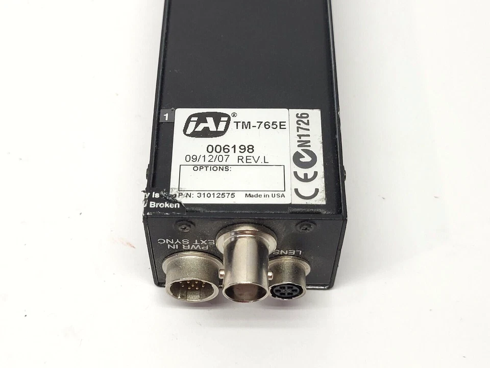 Фотоаппарат пзс-матрица Pulnix TM-765E монохромный 31012575 версия L - Изображение 3 из 4