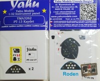PT-13 Kaydet Photoetched, 3D, Precolored Instrument Panel To Roden #3262 Yahu