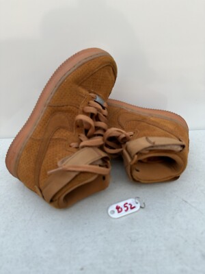 Nike Air Force High Suede Womens Brown Tawny Wheat Gum 749266-201