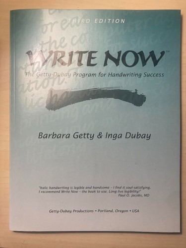 Write Now : The Getty-Dubay Program for Handwriting Success by Inga ...