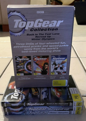 TopGear Collection DVD Back In The Fast Lane, Revved Up, Winter Olympic Region 4