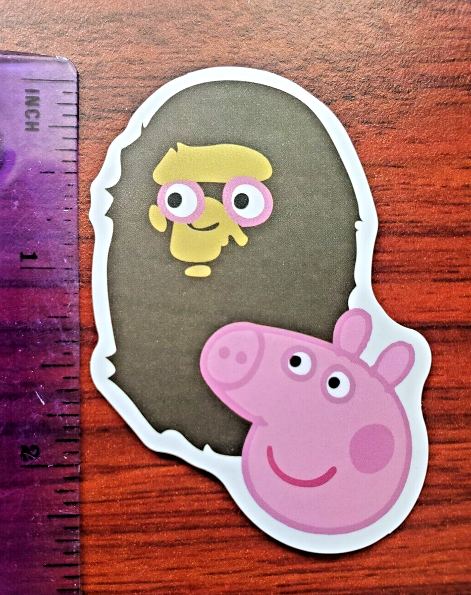 BAPE Peppa Pig Sticker 2.25