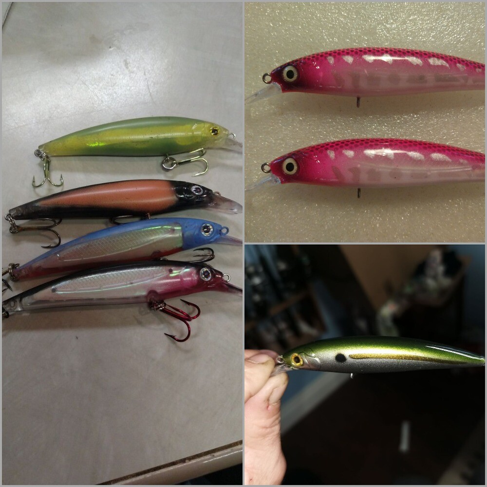 WLure 10 Corpi Esca Minnow 4 1/3 Pollici Non Verniciati - UPM630P10 Per Pesca Fresh Water - Foto 3