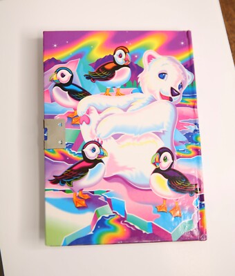 Lisa Frank Diary Journal Ledger notebook penguin polar bear book