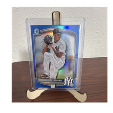 2025 Topps Bowman Chrome Blue Refractor Carlos Lagrange #BCP-202 /150 Yankees