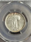PCGS AU55 1918 S STANDING LIBERTY QUARTER BETTER DATE BRIGHT NICE LUSTER