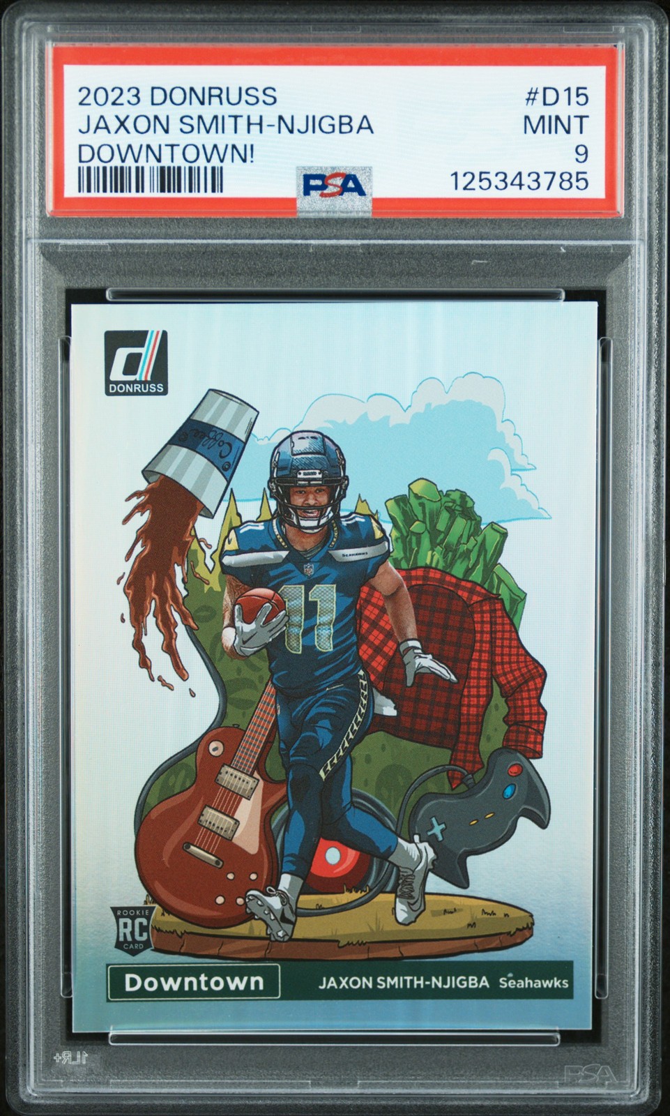 2023 PANINI DONRUSS DOWNTOWN! #D15 JAXON SMITH-NJIGBA PSA 9