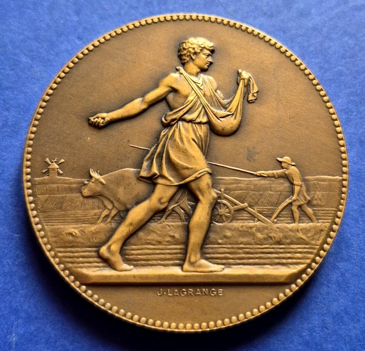 2 Médailles anciennes en cuivre bronze - Comice Agricole de