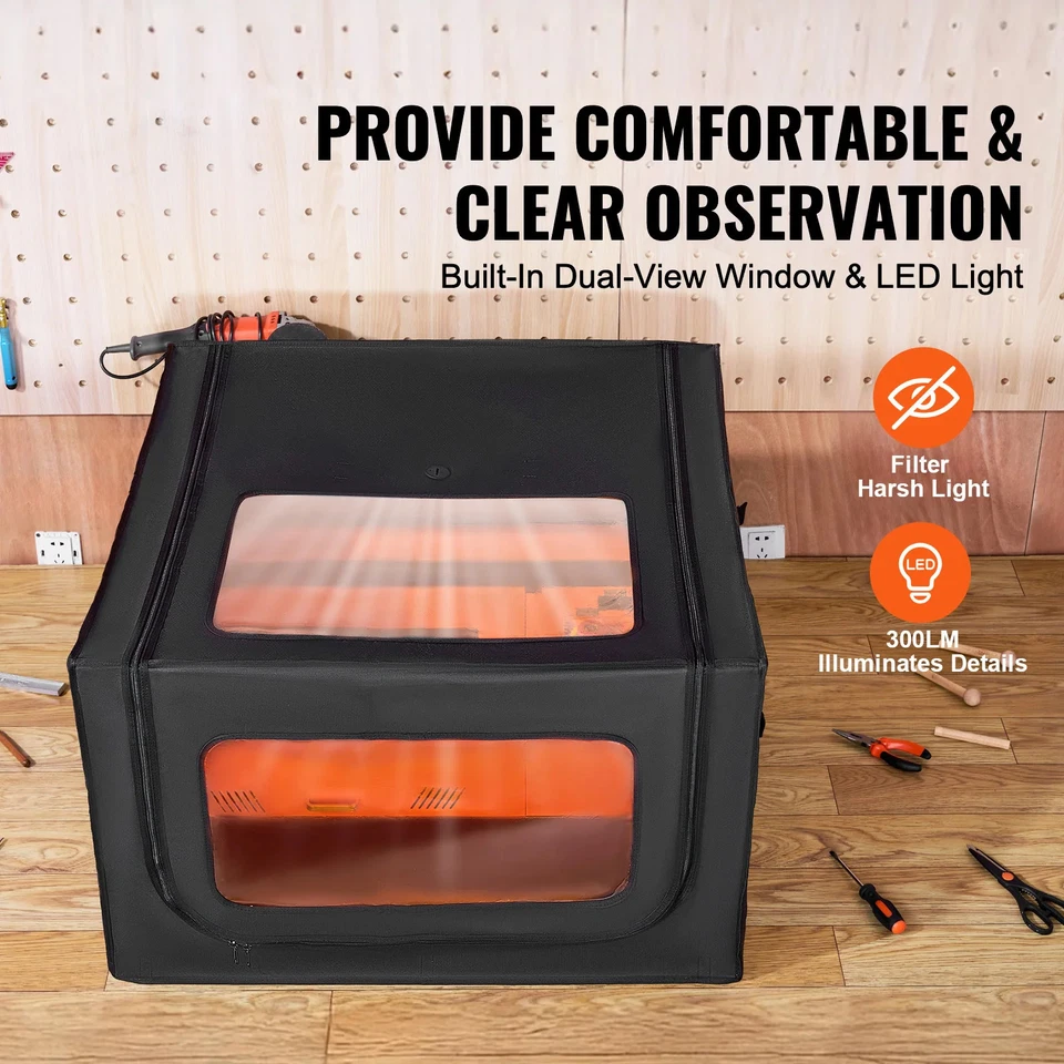 Carcasa para grabador láser 800x800 mm ignífuga e ignífuga cubierta protectora Foto 4 de 4