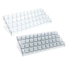 Clear Paint Organizer Paint Bottle Holder 40 Holes Watercolor Paint Holder Paint
