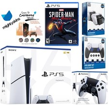 Sony Playstation 5 Slim Disc  Spider-Man: Miles Morales  Extra EDGE Controller