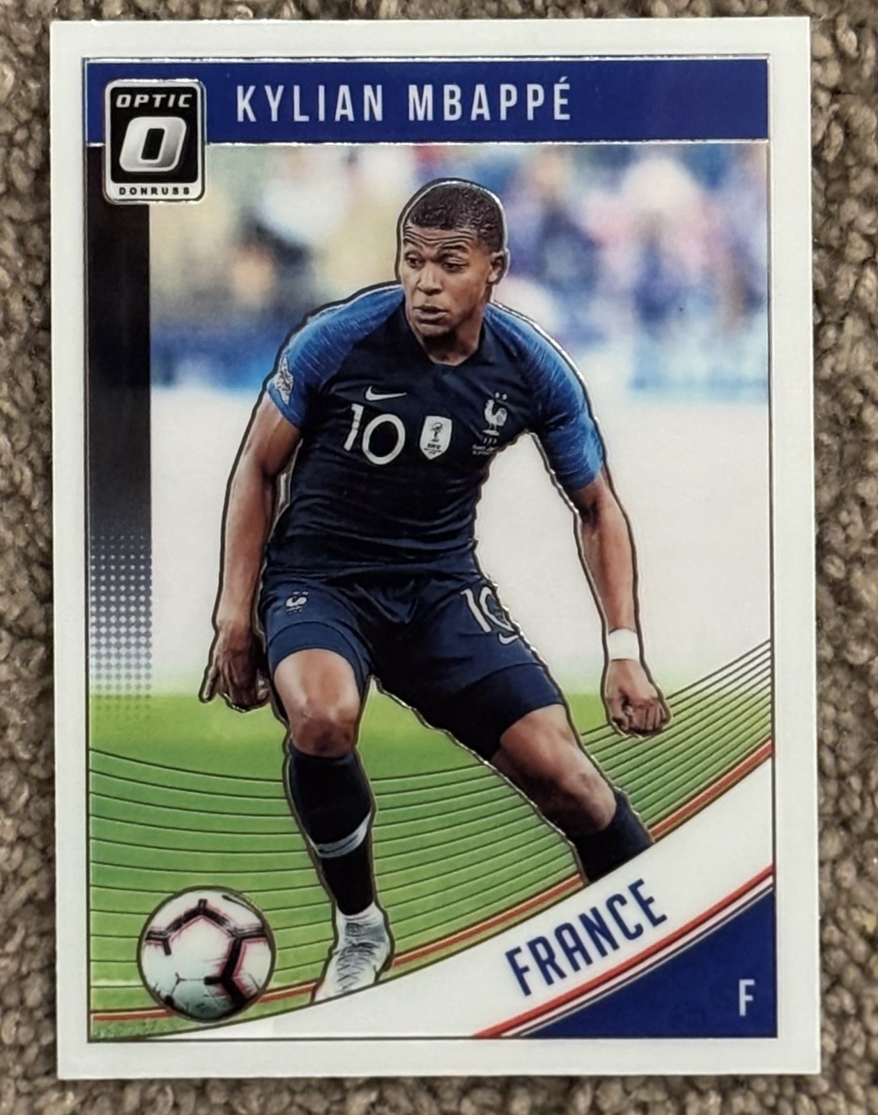 Kylian Mbappé FRANCE ROOKIE 2018-19 Panini Donruss Optic soccer  RC