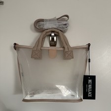 NWT — MZ Wallace Clear Stadium Small Metro Tote Crossbody Bag