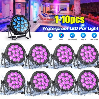 UKING 210W 14 LED Waterproof Par Light RGBW DMX Stage DJ Outdoor Lighting Light