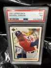 1991 Upper Deck Baseball SP1 MICHAEL JORDAN PSA 7 NM