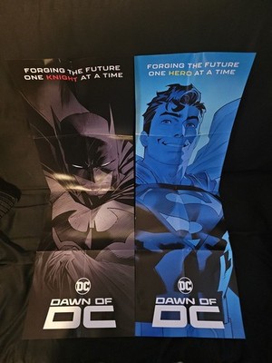 DAWN OF DC JUSTICE LEAGUE QTY OF 7 PROMO POSTERS SET UNUSED