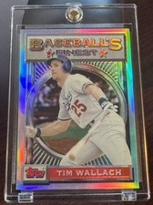 1993 Topps Finest Refractor #118 Tim Wallach Dodgers